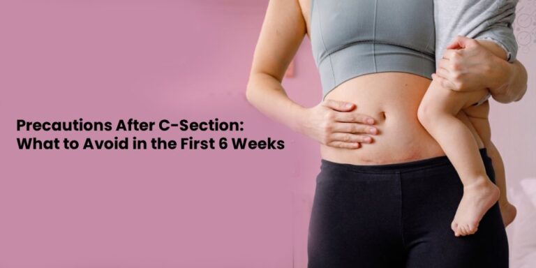 Dr. Asmita Dongare counseling a new mother on precautions after C-section at Cloverleaf Speciality Clinic